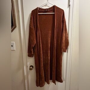 Dress Forum Velvet Long Cardigan